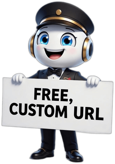 ACE holding Free Custom URL sign